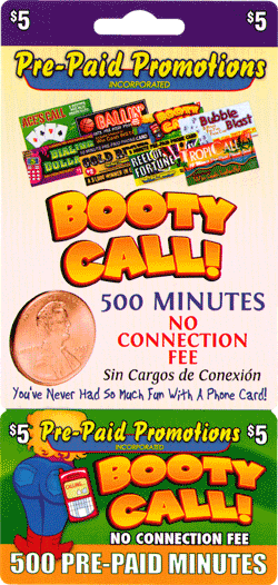 Booty Call Pre-Paid Phone Card